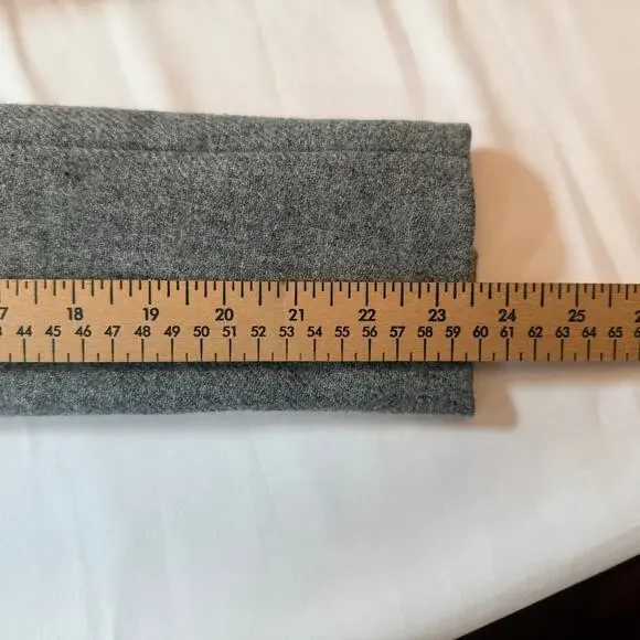 Zara Basic Collection Grey Lambswool Longline Coat Blazer Jacket XS - Picture 14 of 16